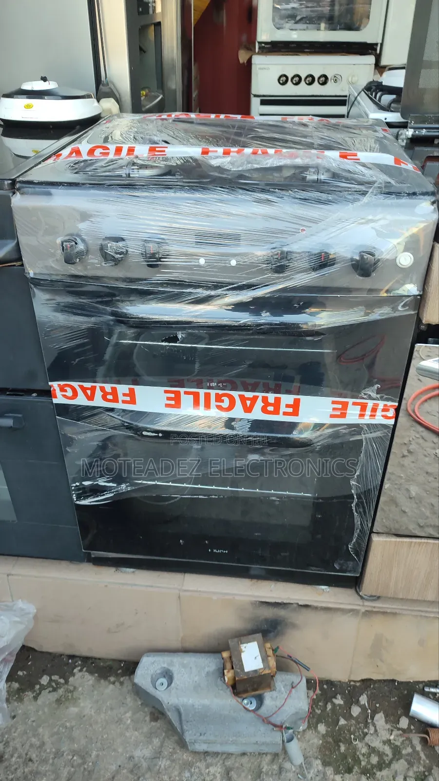 Uk Used Bush 60by60 4burner Heavy Duty Gas Cooker Oven/Grill