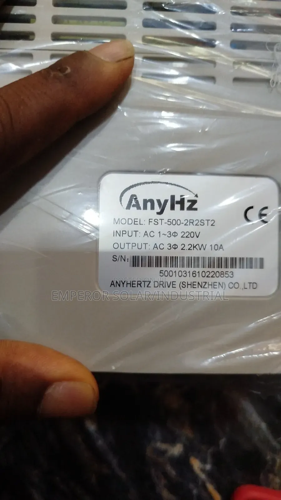 Frequency Drive (Vfd)2.2kw