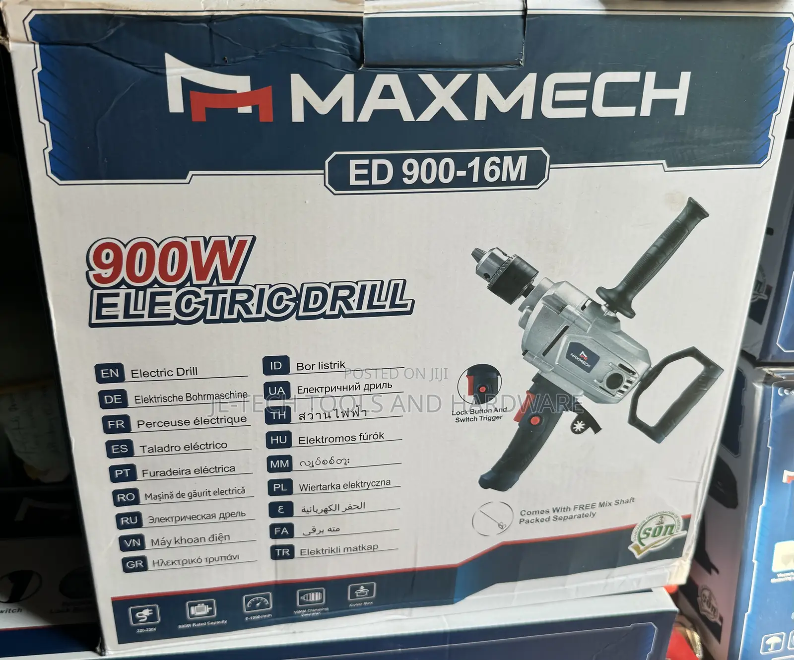 Maxmech 900w Electric Drill Ed 900-16m
