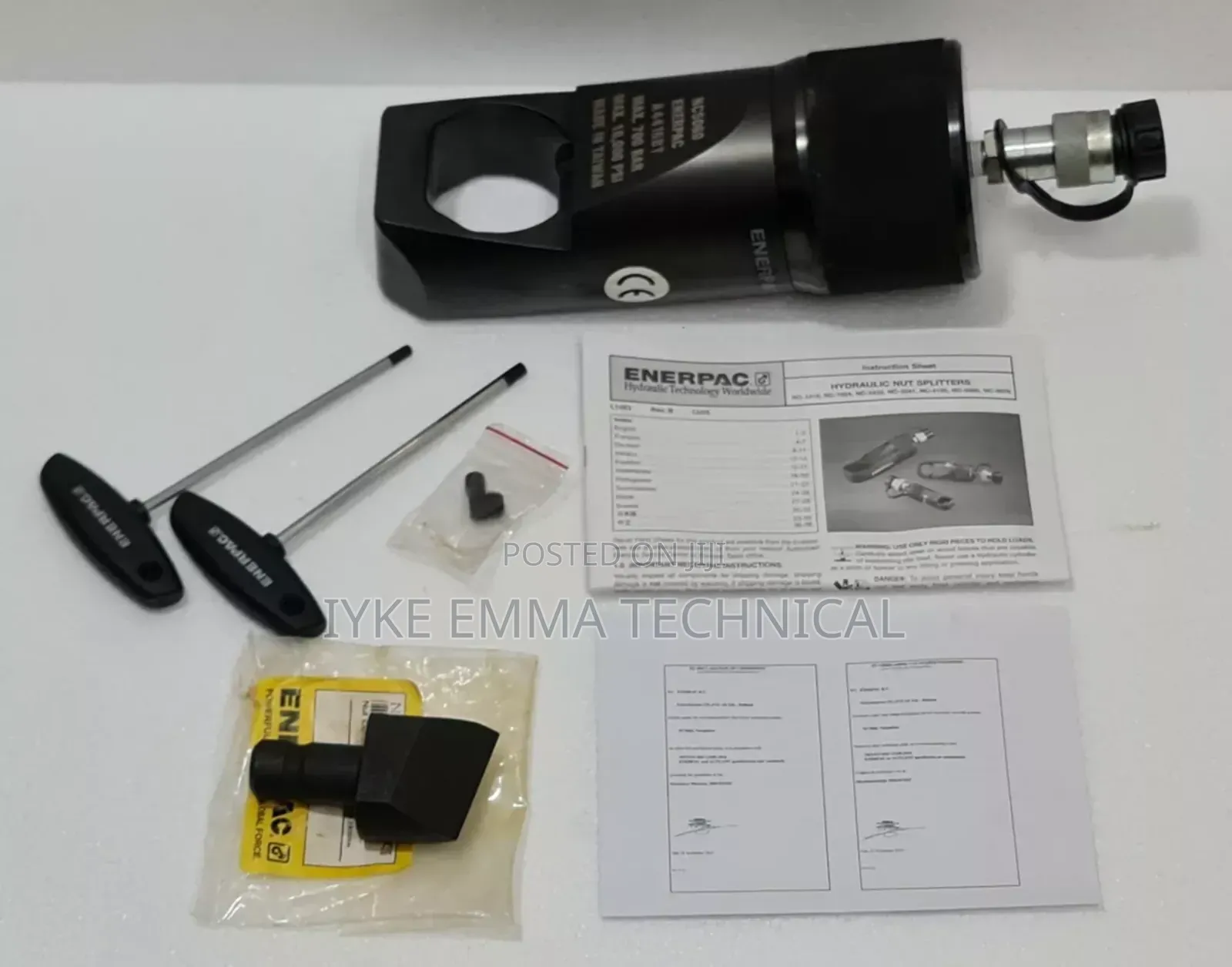 Enerpac Nc5060 Hydraulic Nut Cutter 2-2.25 Inch 700 Bar