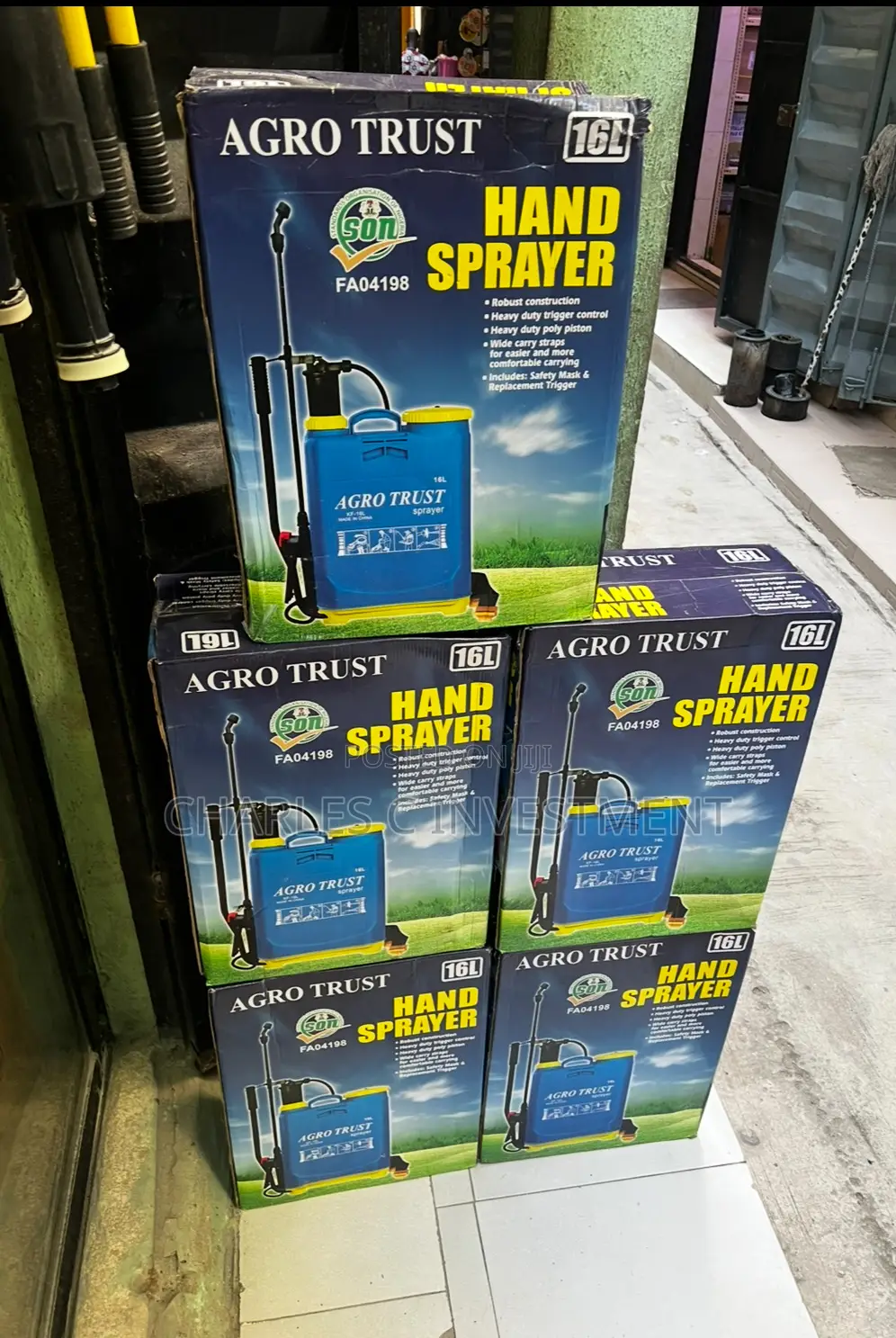 Hand Pump Sprayer,16 Liters.