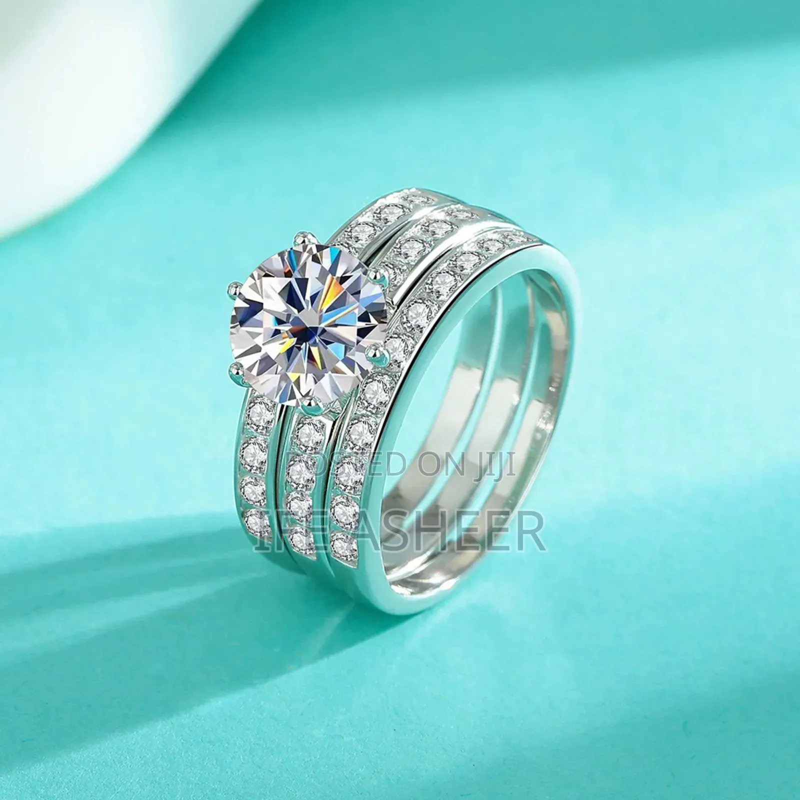Ladies Proposal Mossanite Diamond Stone Premium Ring