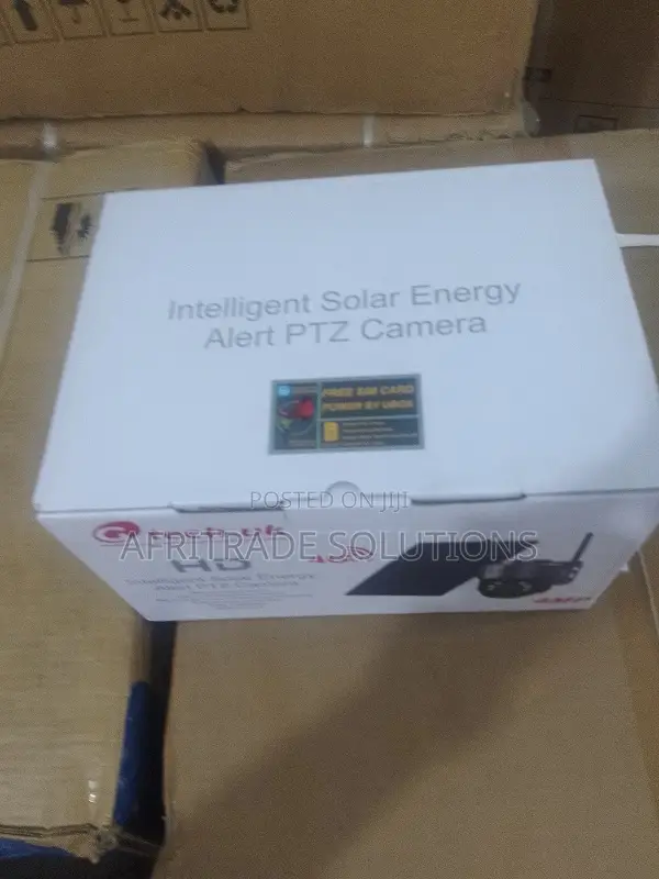 Solar-Powered PTZ Camera With 1080p Hd, 360° Panning