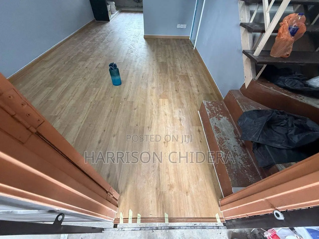 Coffee Brown Vinyl Floor