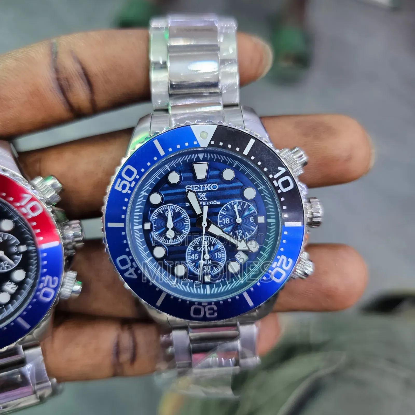 Seiko Solar Watch Blue Dial