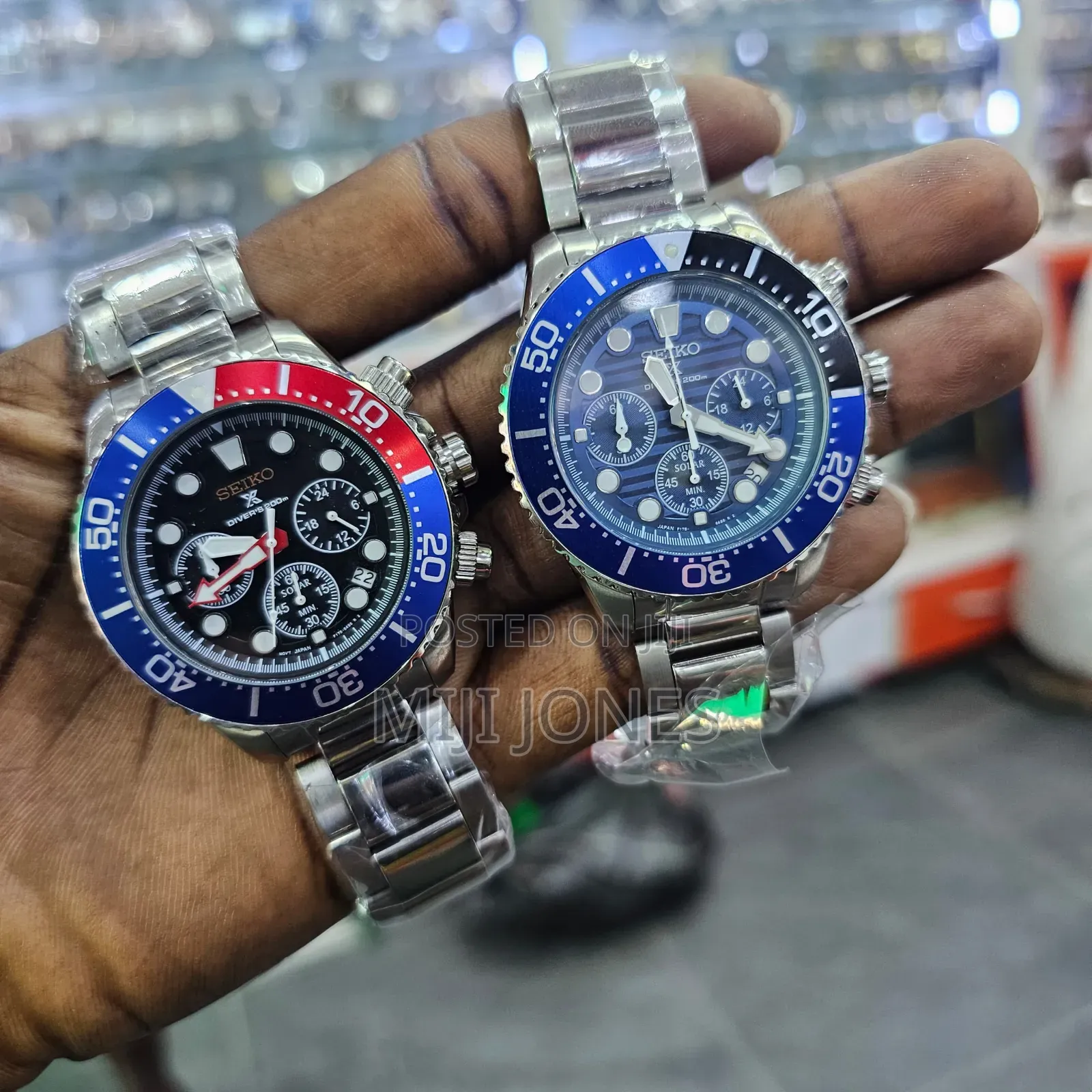 Seiko Solar Watch Blue Dial
