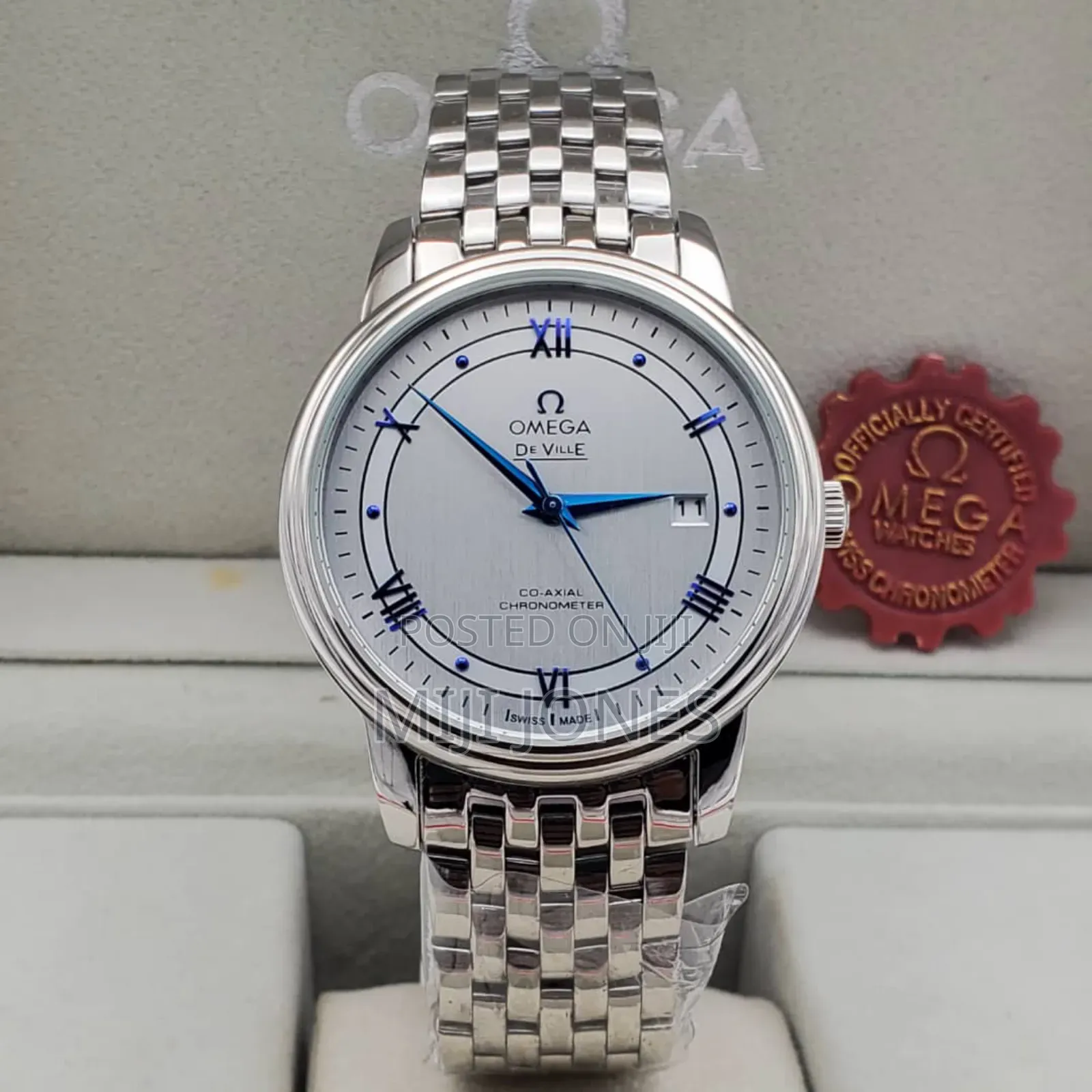 "Omega Automatic Stainless Steel Chronometer Timepiece"