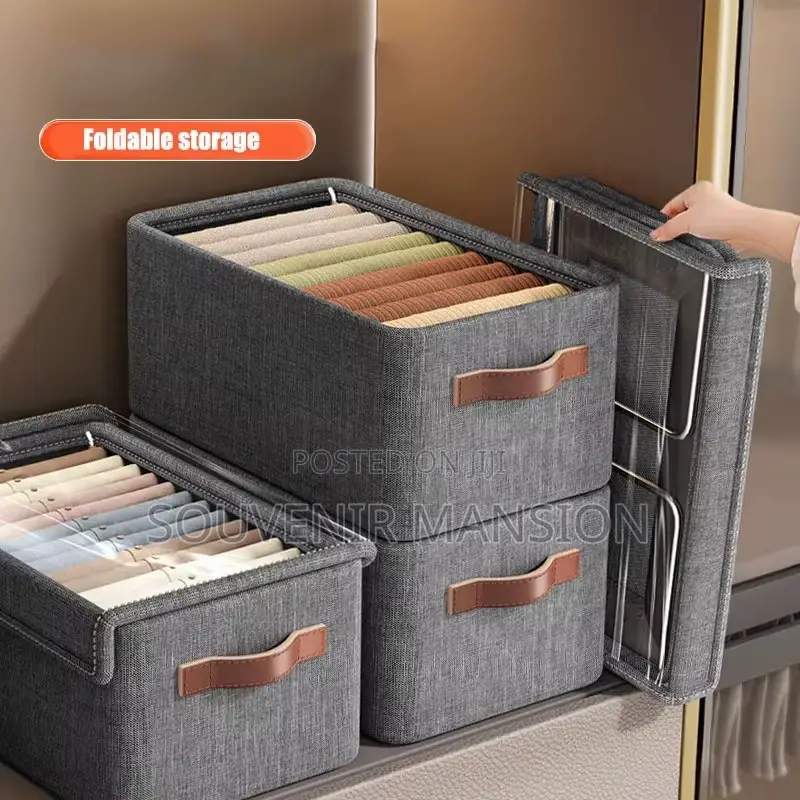 Foldable Wardrobe Storage Box With Cover