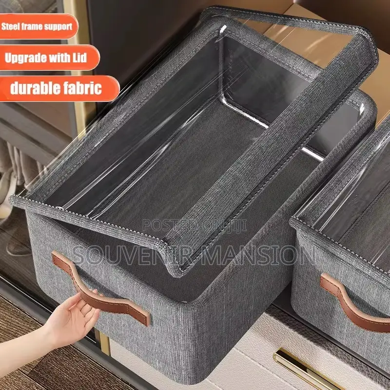 Foldable Wardrobe Storage Box With Cover