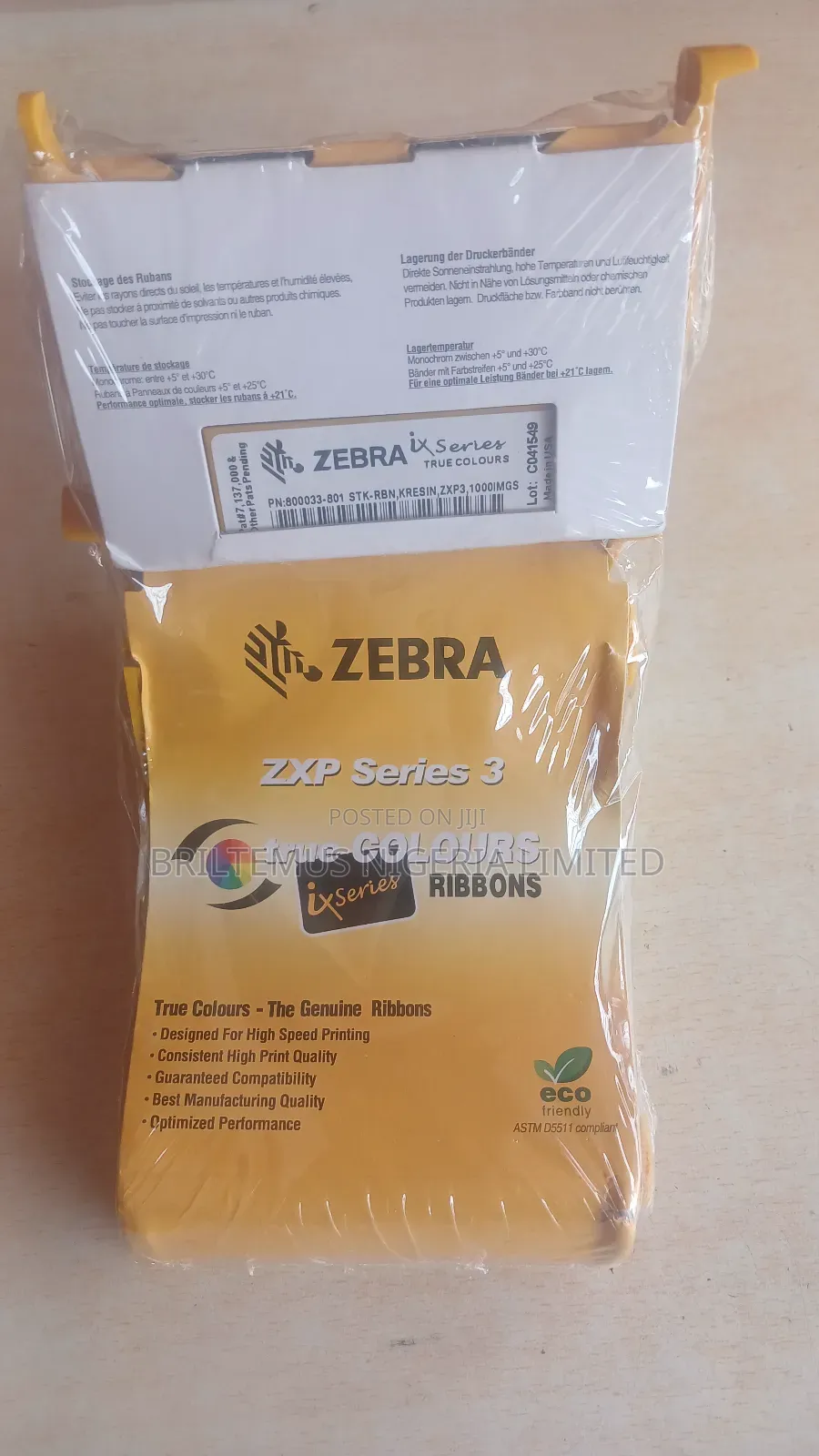 Zebra ZXP Series 3 Monochrome Black Ribbon