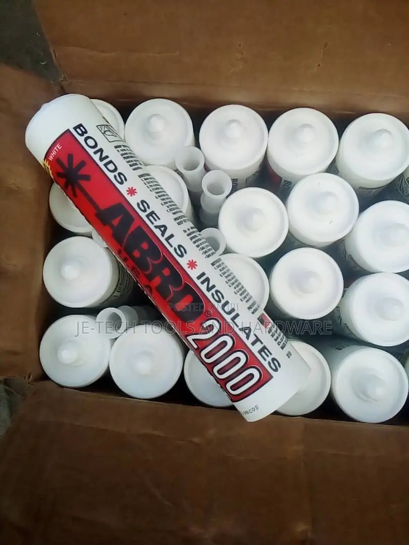Silicone Sealant Abro 2000 White and Clear