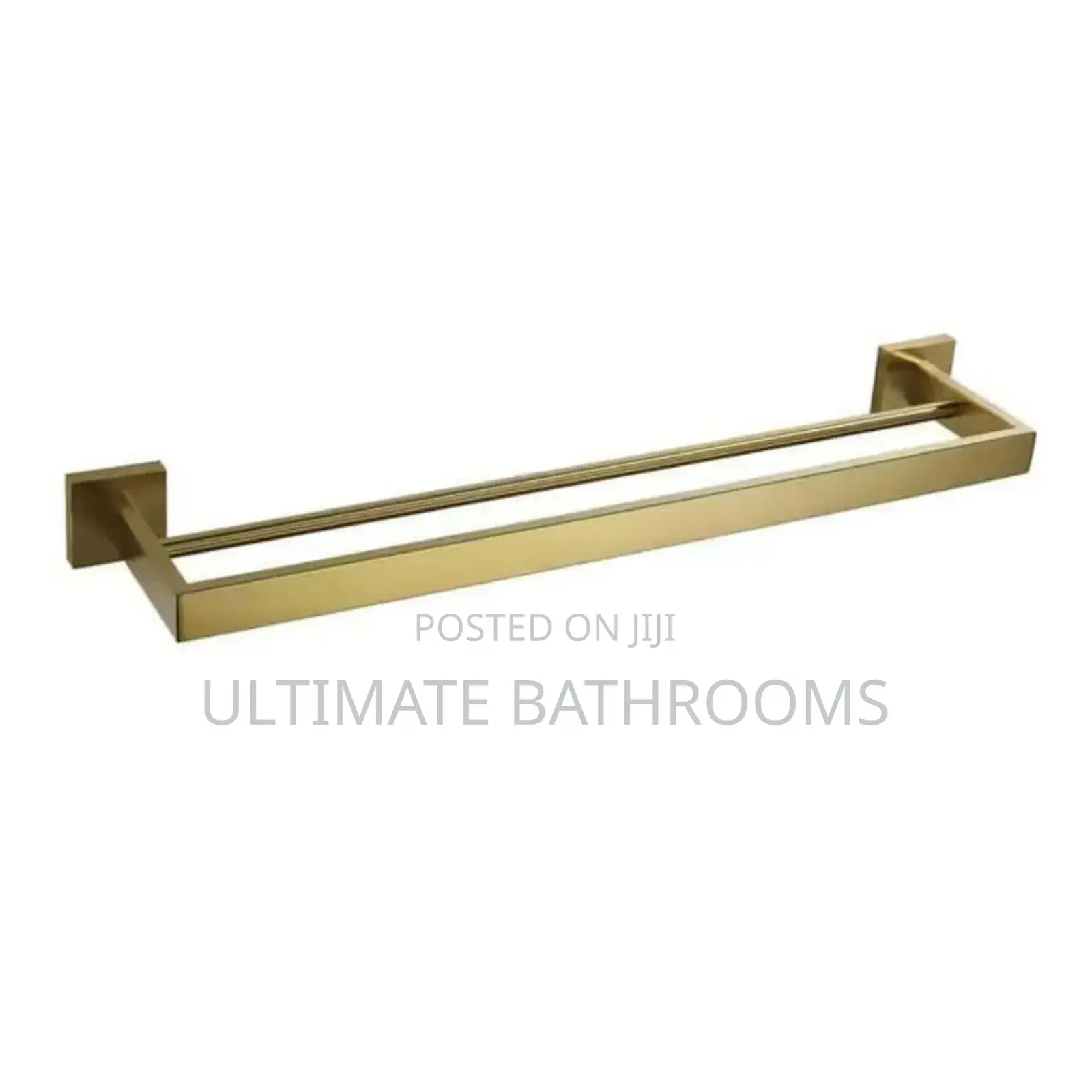 Brush Gold Double Towel Bar