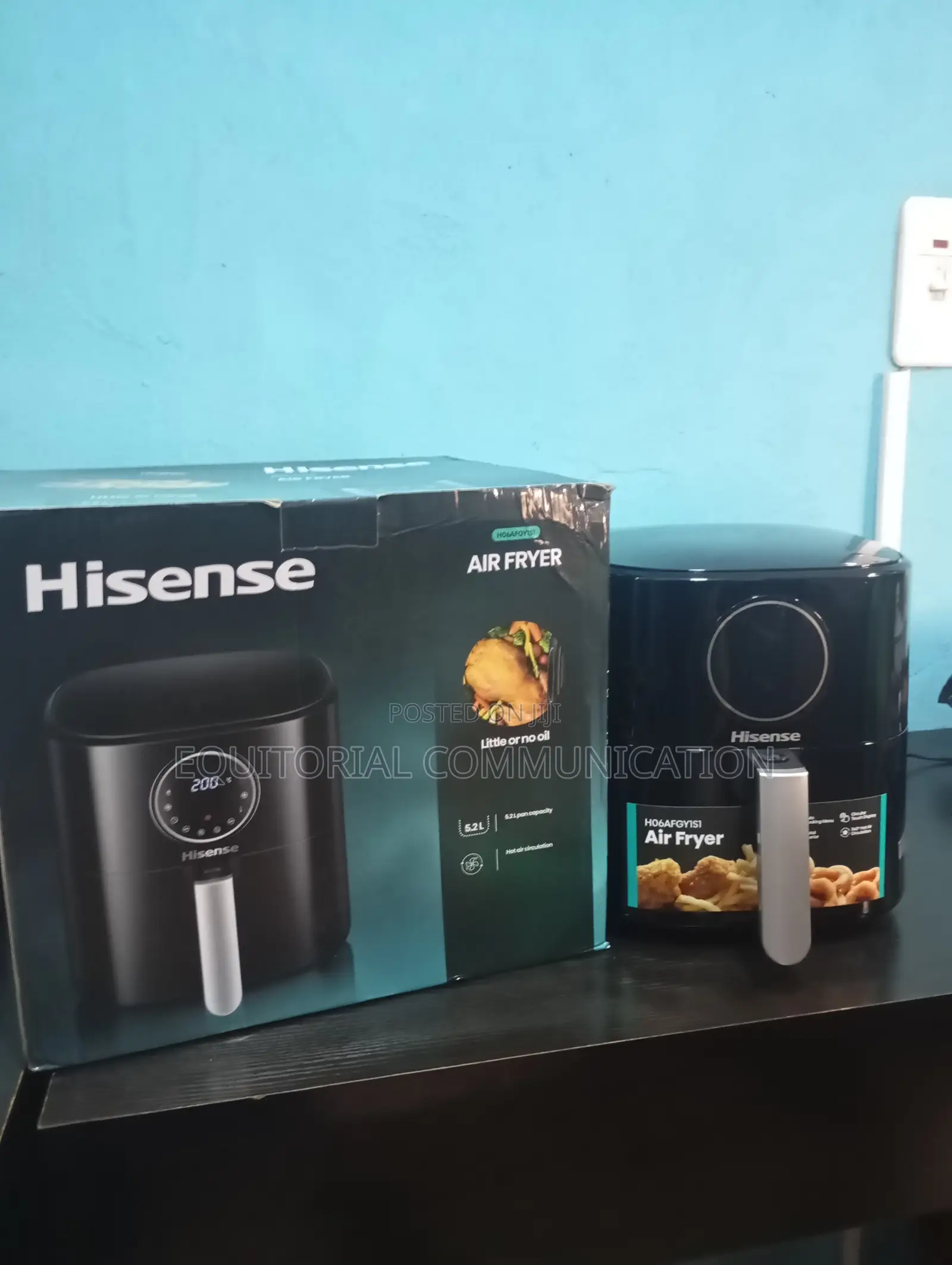 Non-Stick Basket, Big Capacity – Hisense 5.2l Airfryer