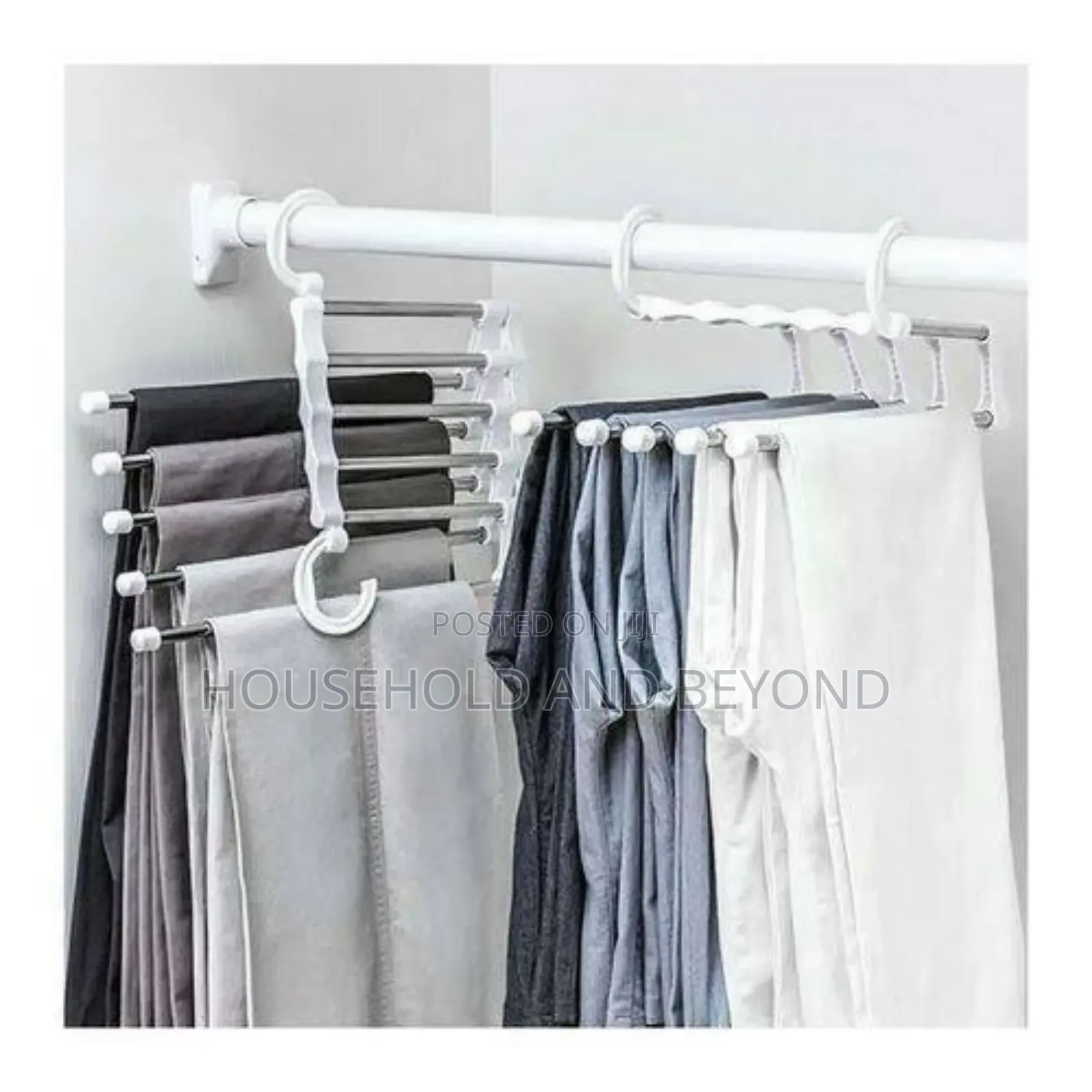 5 in 1 Foldable Plastic Pant Hanger