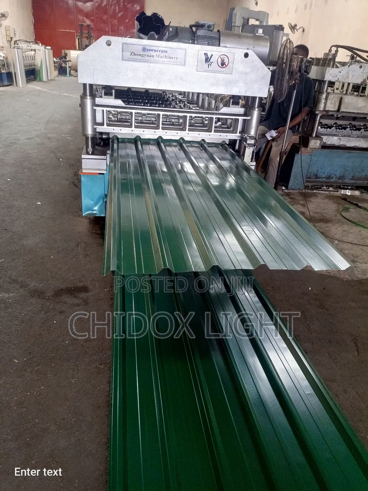 0.50 Long Span Design Aluminum Roofing Sheet Green Color