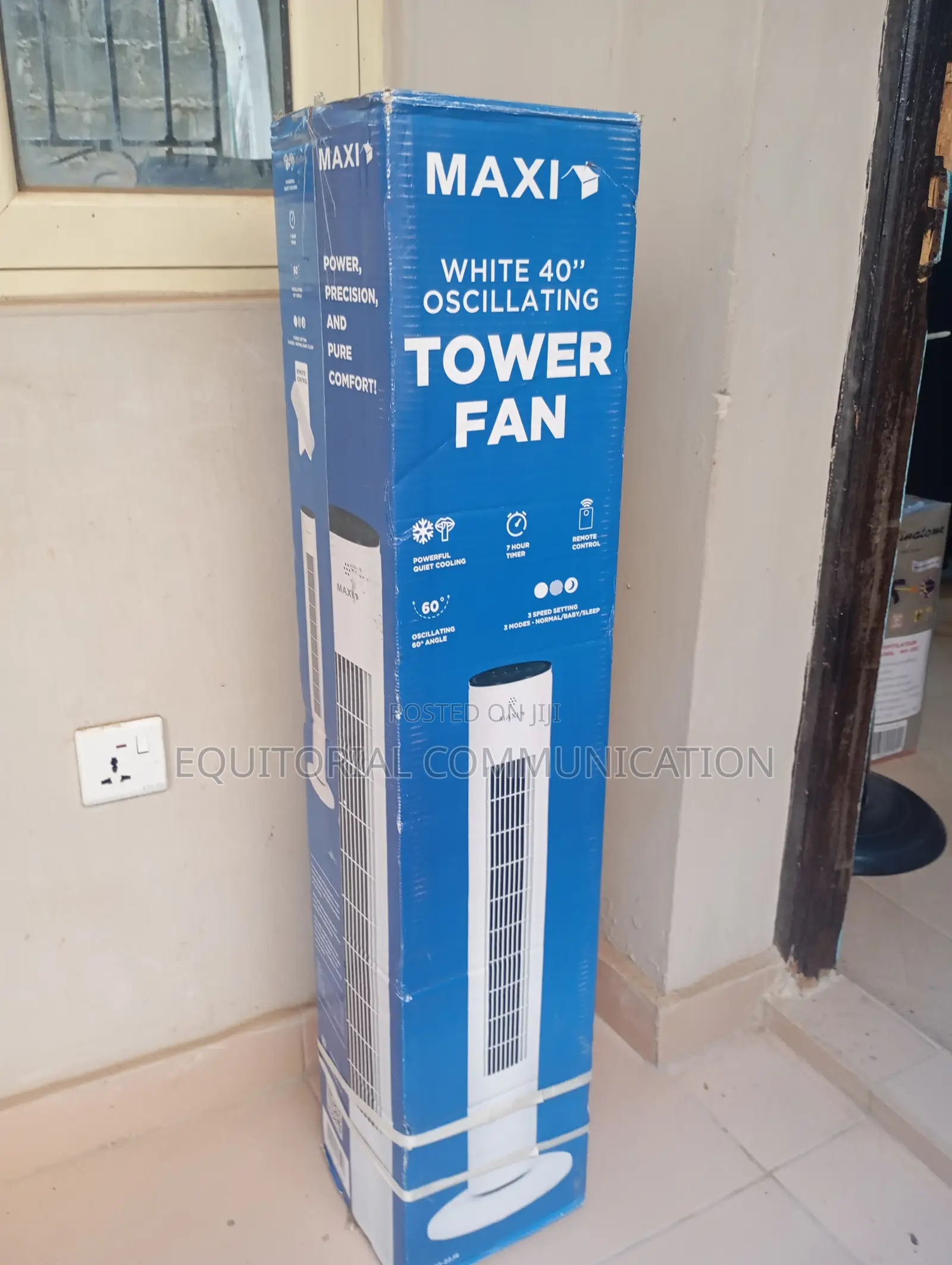 Maxi Airflow Tower Fan for Full-Room Cooling