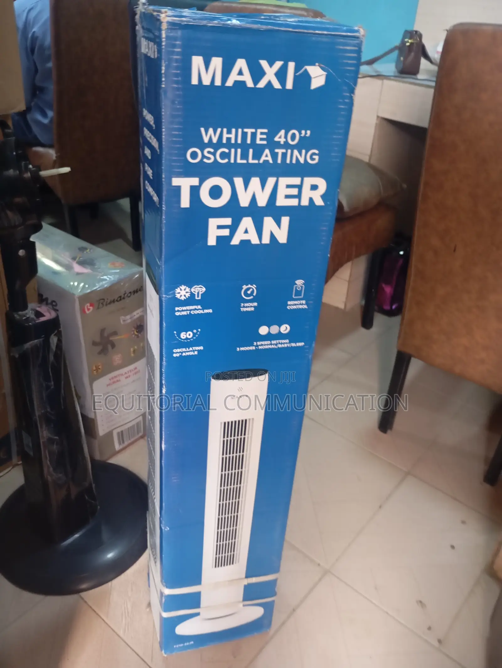 Maxi Turbo Tower Fan – High-Speed Cooling