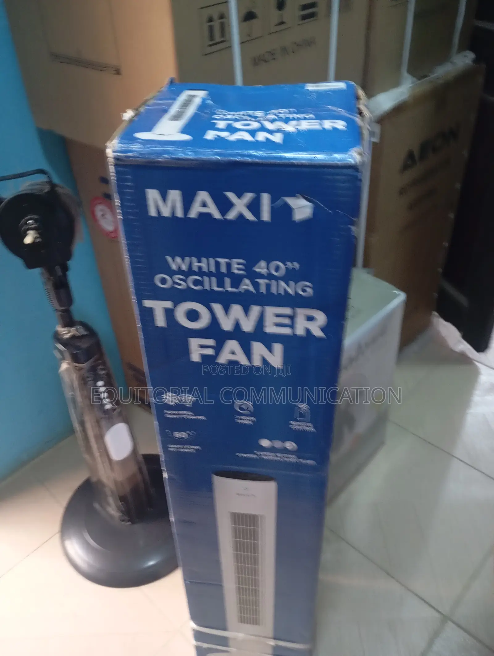 Powercool Maxi Tower Fan for Rapid Airflow