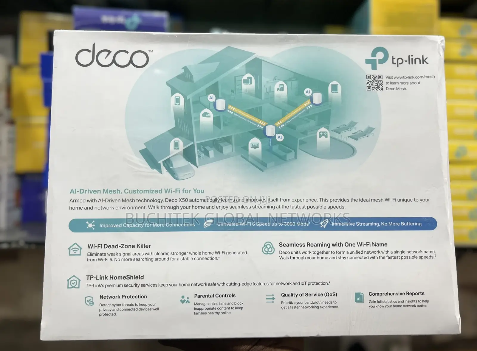 Tp-Link Deco X50 Home Mesh Wifi 6 Router( 3 Packs)