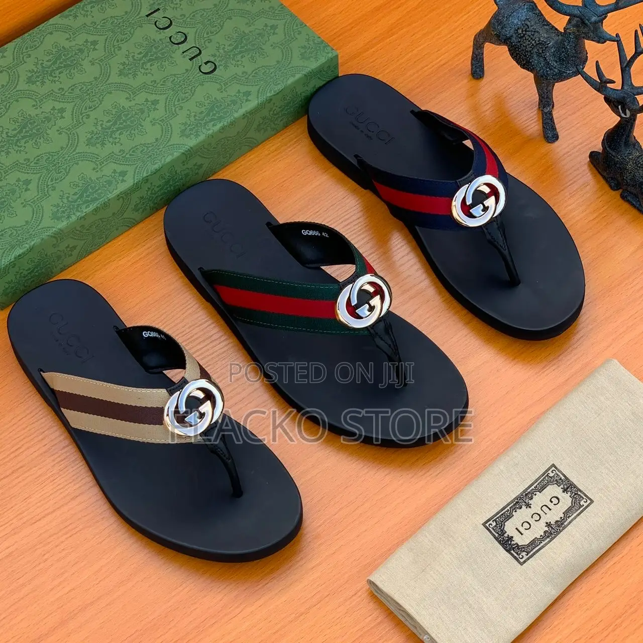 Original Gucci Leather Slip Ons