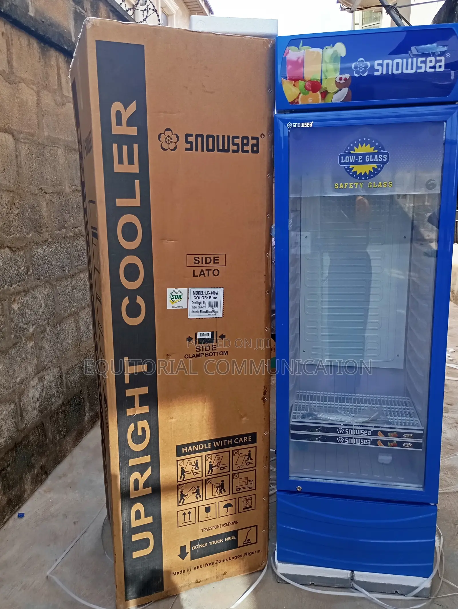 Snowsea Lc-400w Energy-Saving Upright Display Fridge
