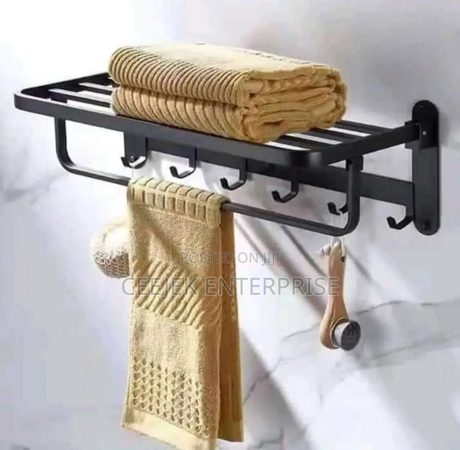 Black Multuple Towel Rack