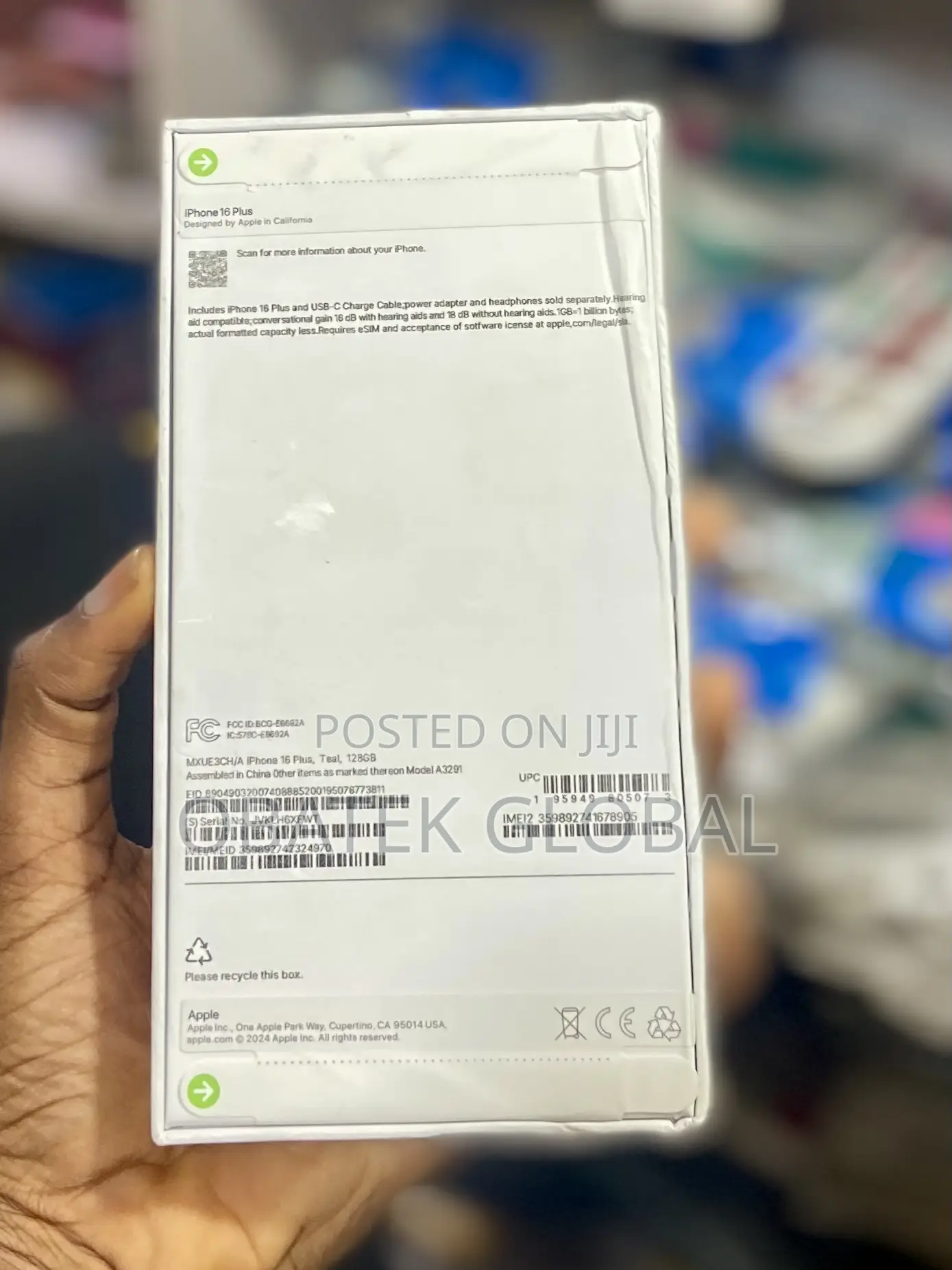 New Apple iPhone 16 Plus 128 GB Green