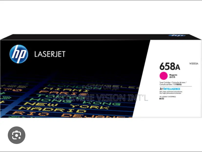 Hp. 658a Magenta ,Cyan Toner Cartridge, Hp M751 Printer