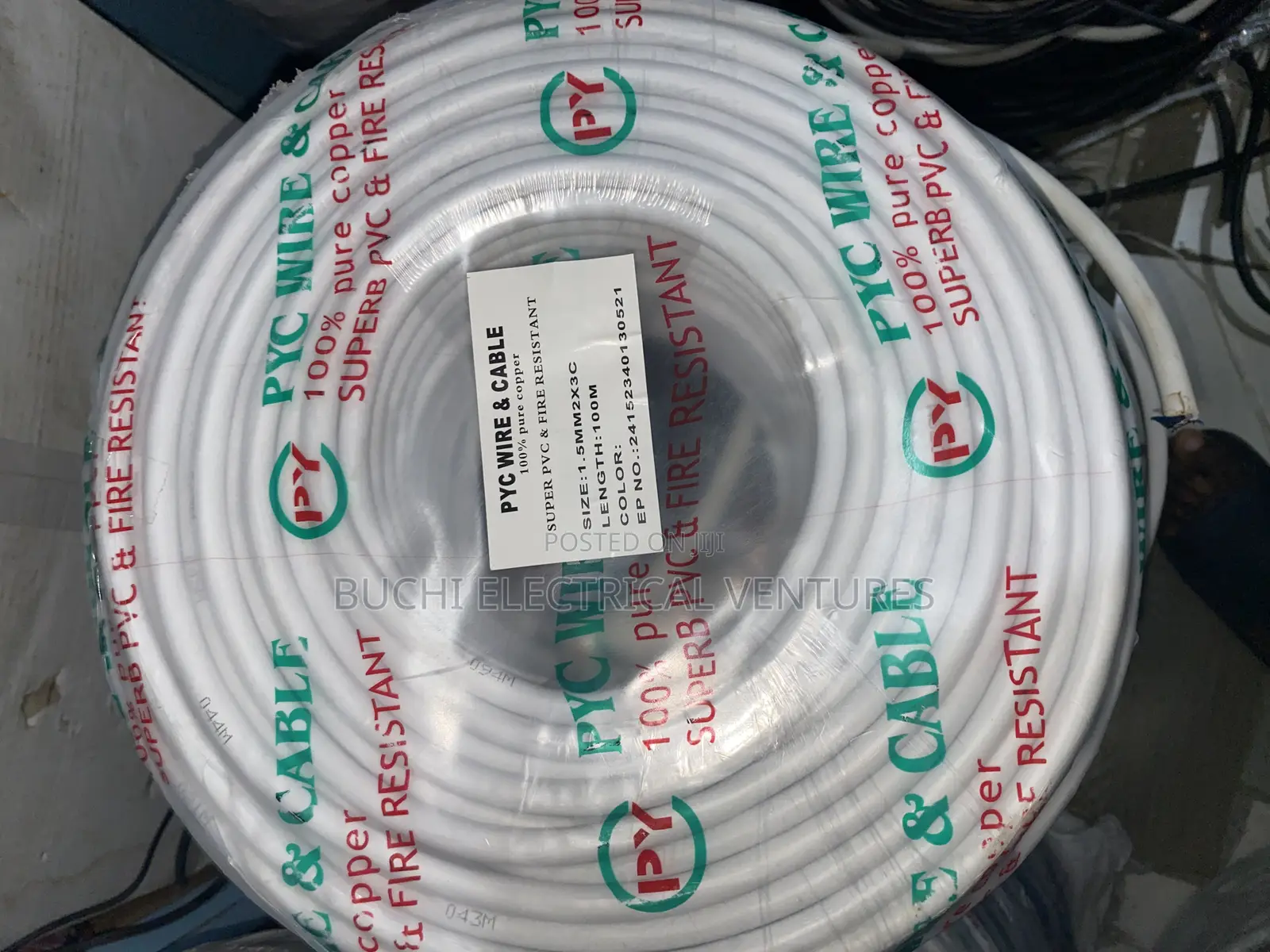 1.5mm 3core Flexible Cable Wire Pyc