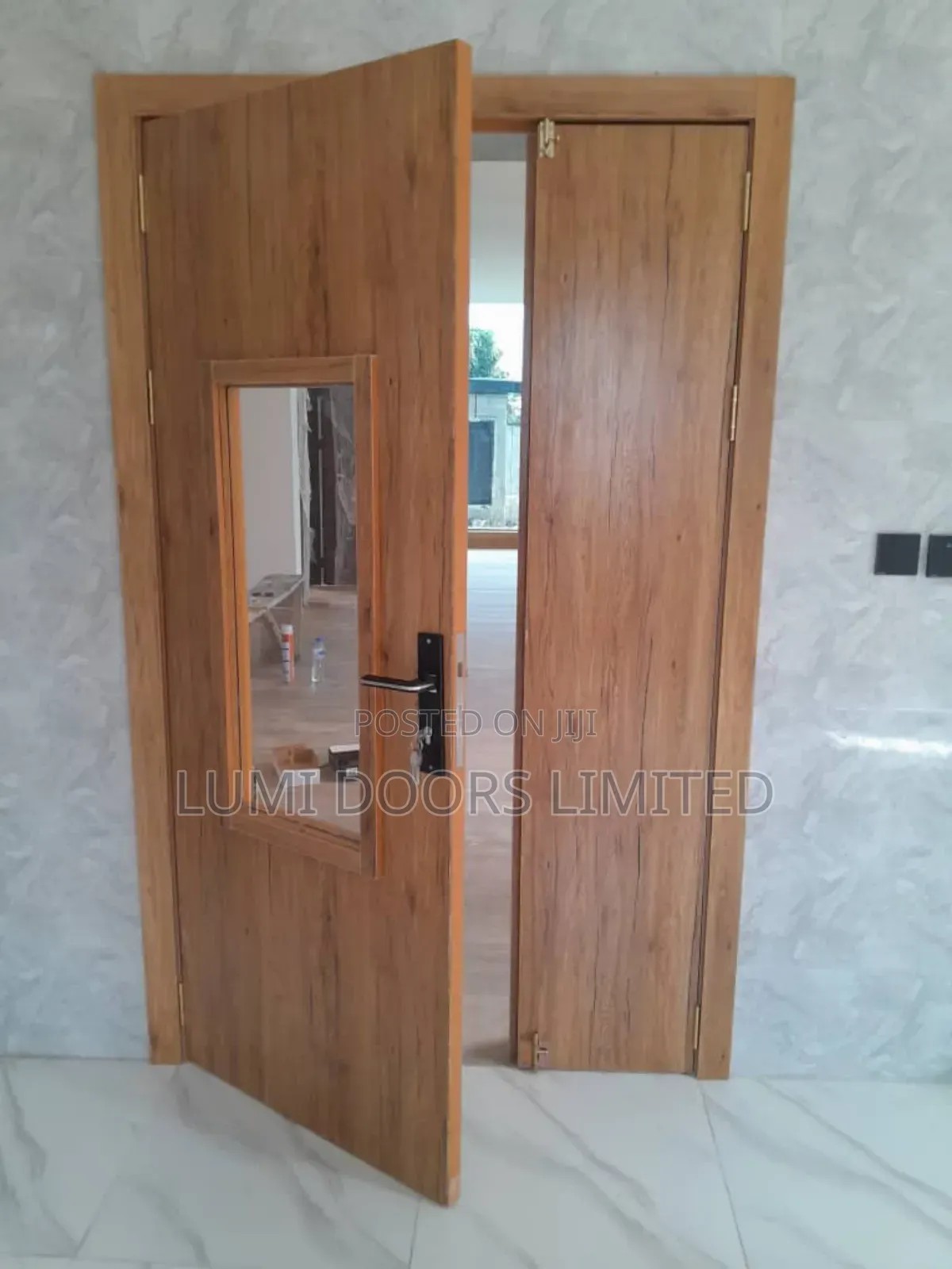 HDF Wooden Double Door