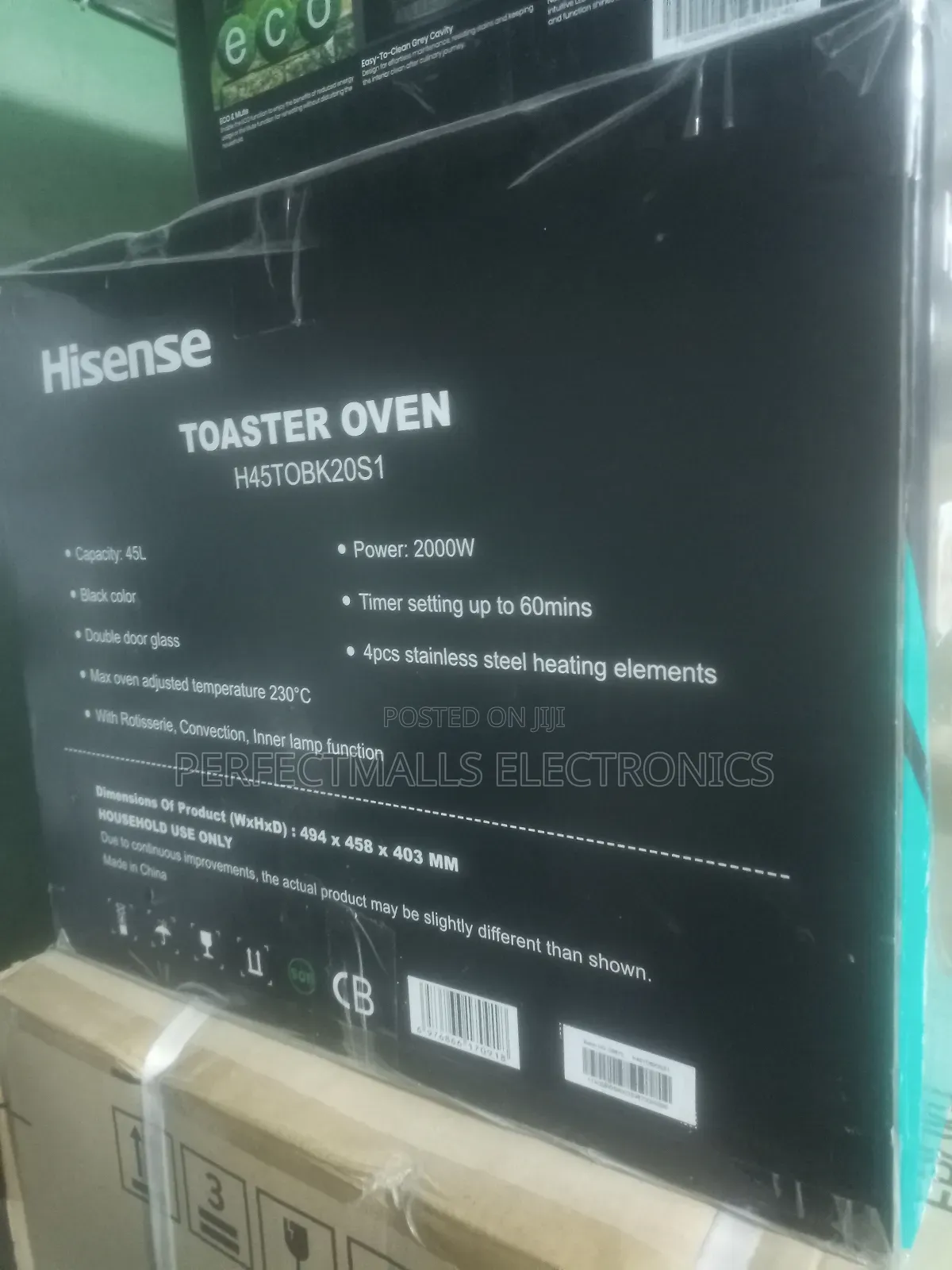 Hisense Toaster Oven 45l 2000w (H45tobk20s1)