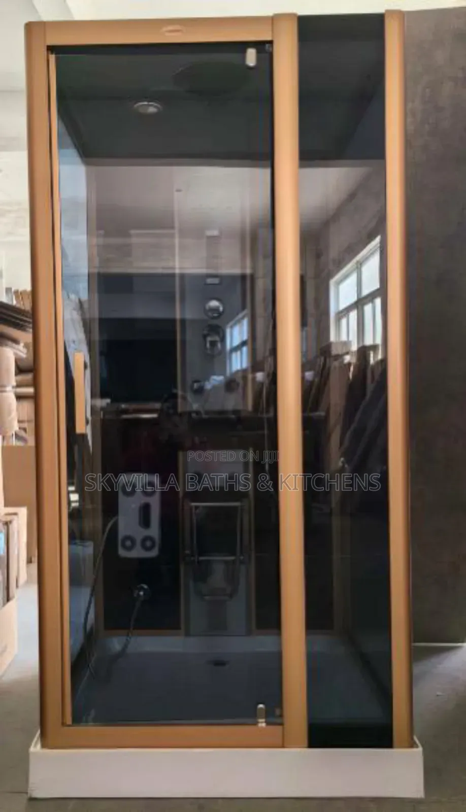 Shower Room Gold Rails