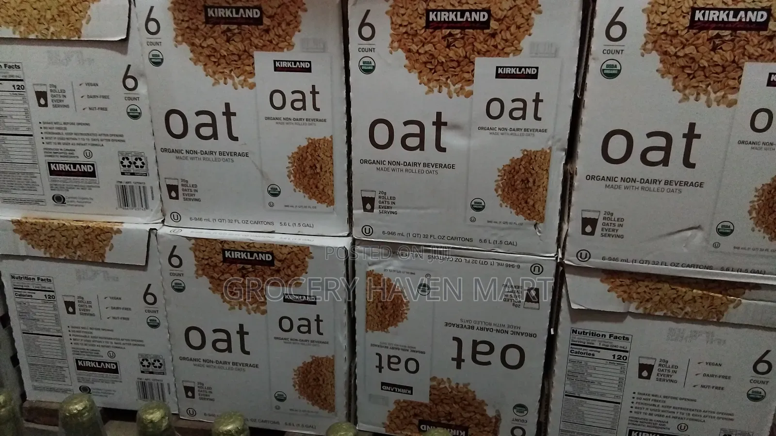 Kirkland Oat Organic Non- Diary Beverage 946ml- 6 Count