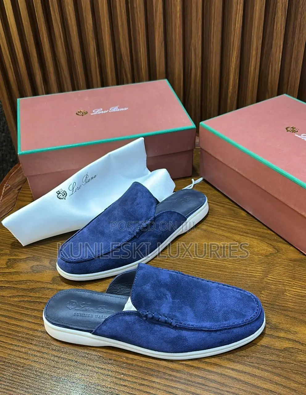 Original Loro Piana Men Half Shoes Collections