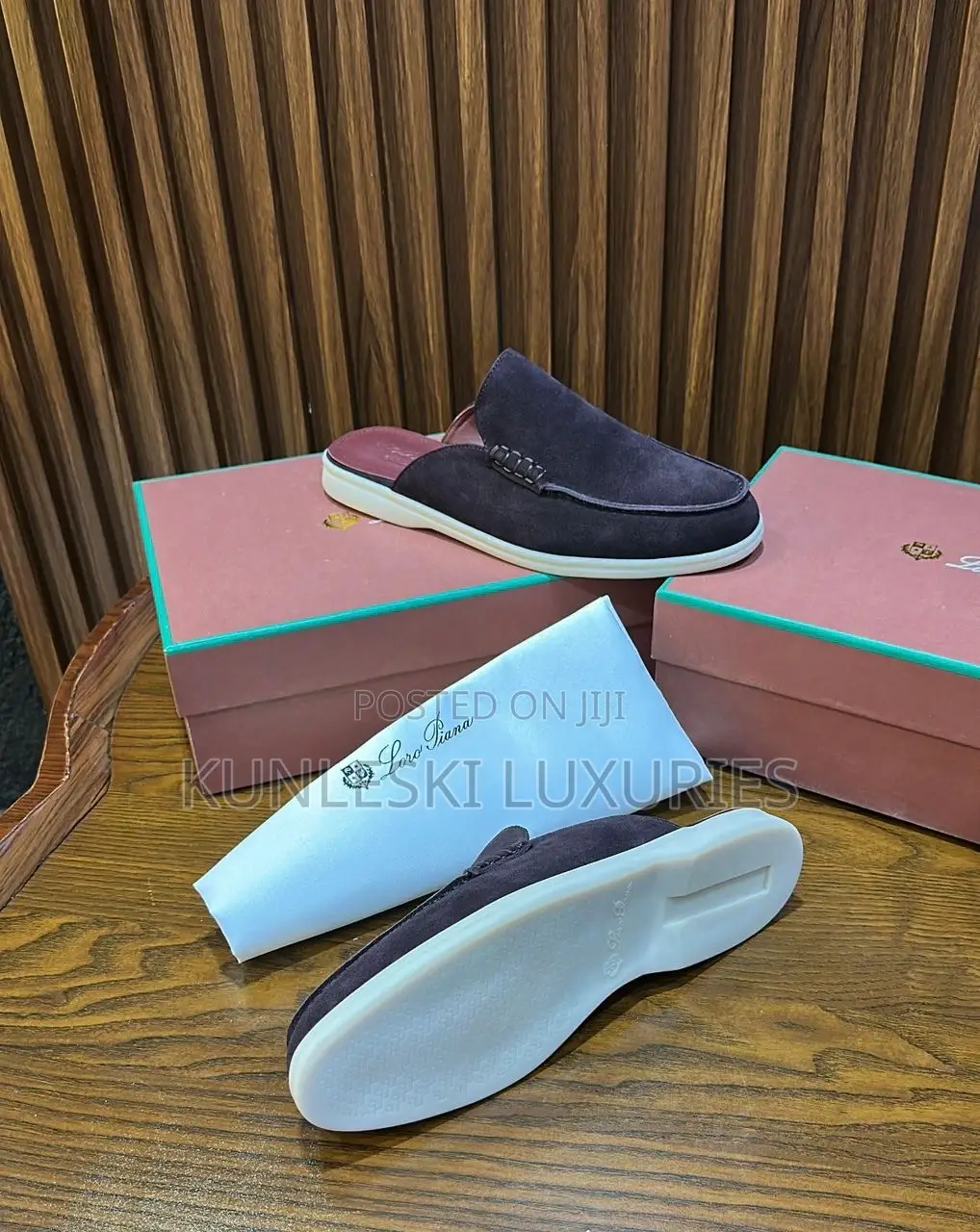 Original Loro Piana Men Half Shoes Collections