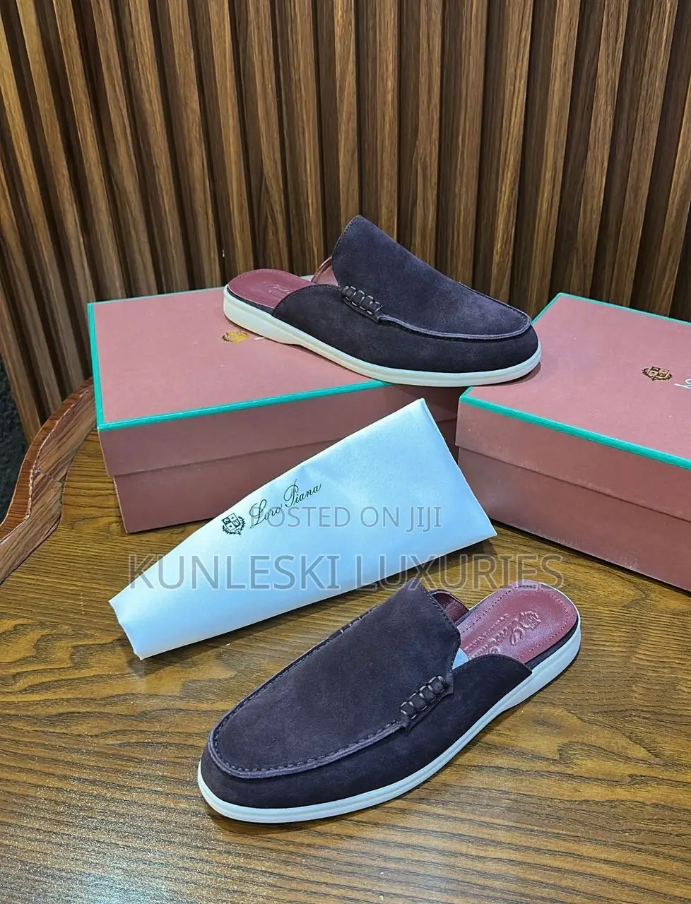 Original Loro Piana Men Half Shoes Collections
