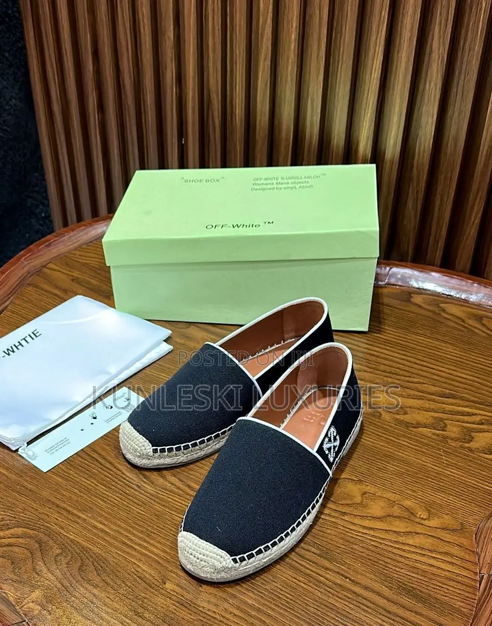 Original Off-White Espadrille Loafers Shoe
