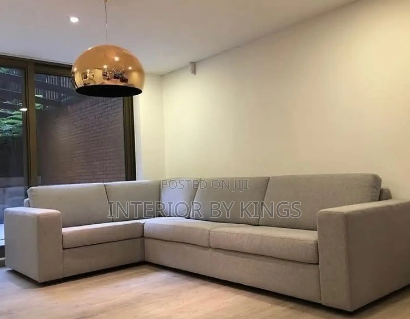 U-Shaped Custom Made Fabric Sofa Can Come in Colors