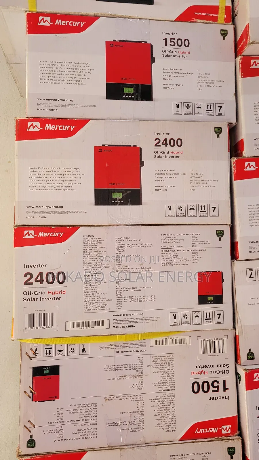 2.4kva 24v Mercury Hybrid Inverter Wall Mount