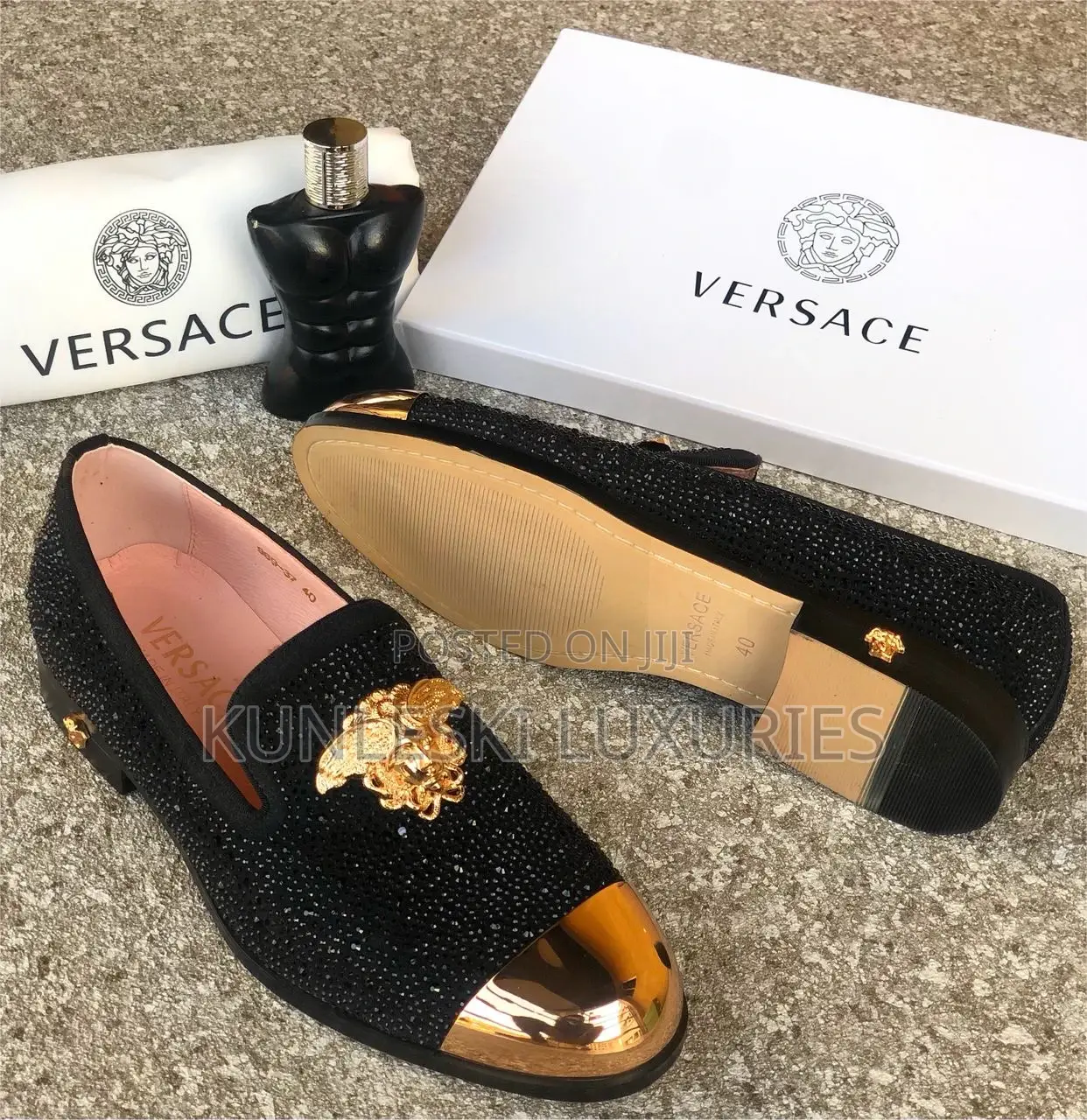 Original Versace Loafers Shoe Collections Available