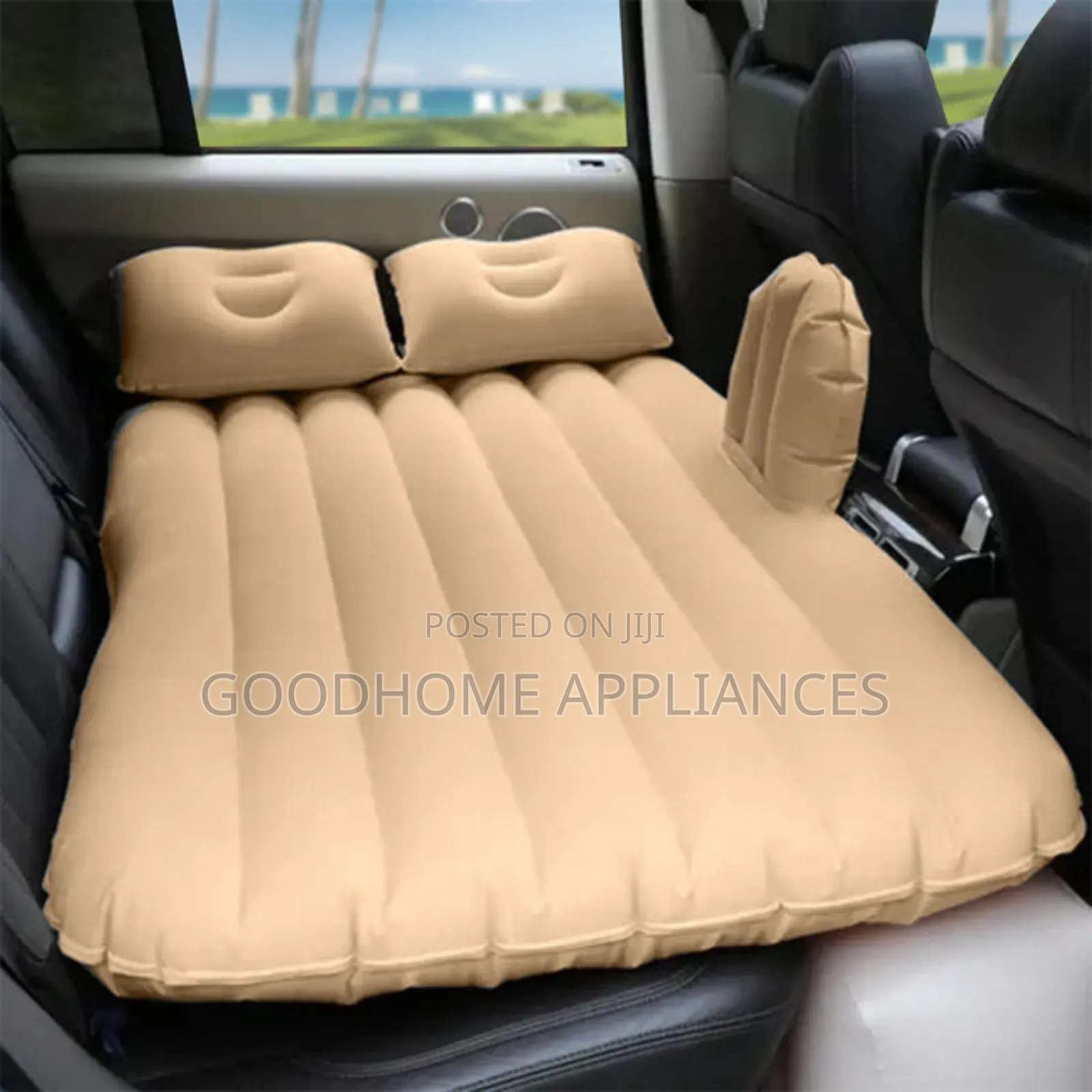 Inflatable Car Sofa With Pillows (With Automatic Pump)