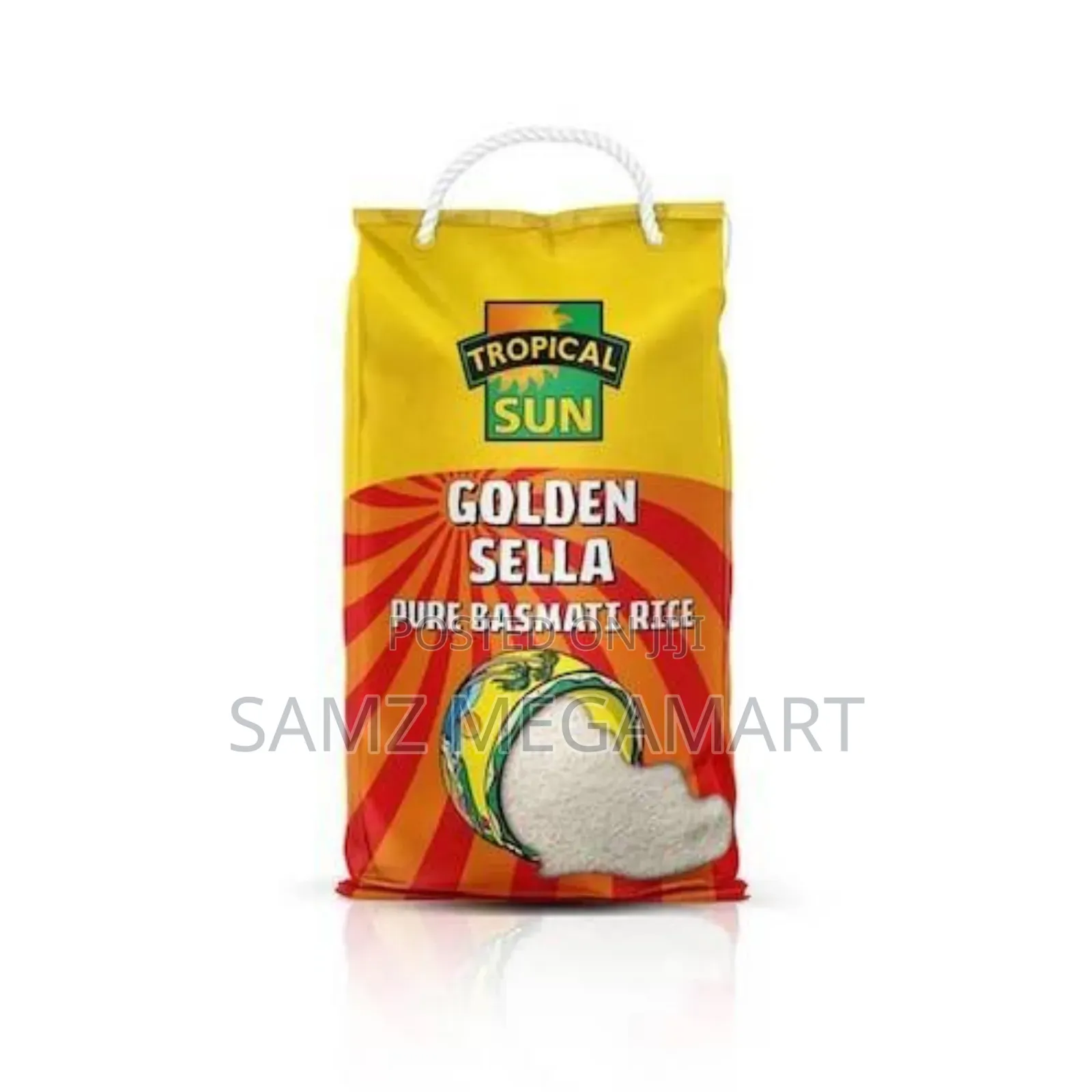 Tropical Sun Golden Sella Basmati Rice 5kg Extra-long, Non-sticky Rice