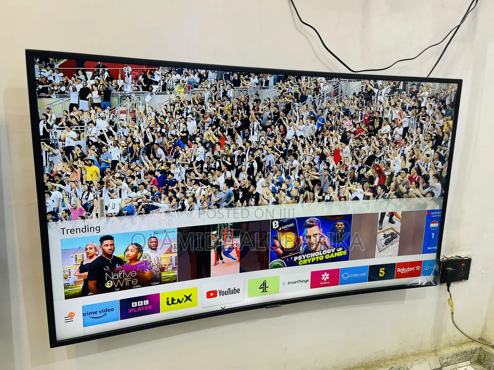 Samsung Curved 49" Ultra Hd HDR Smart Tv 100hz Refresh Sa