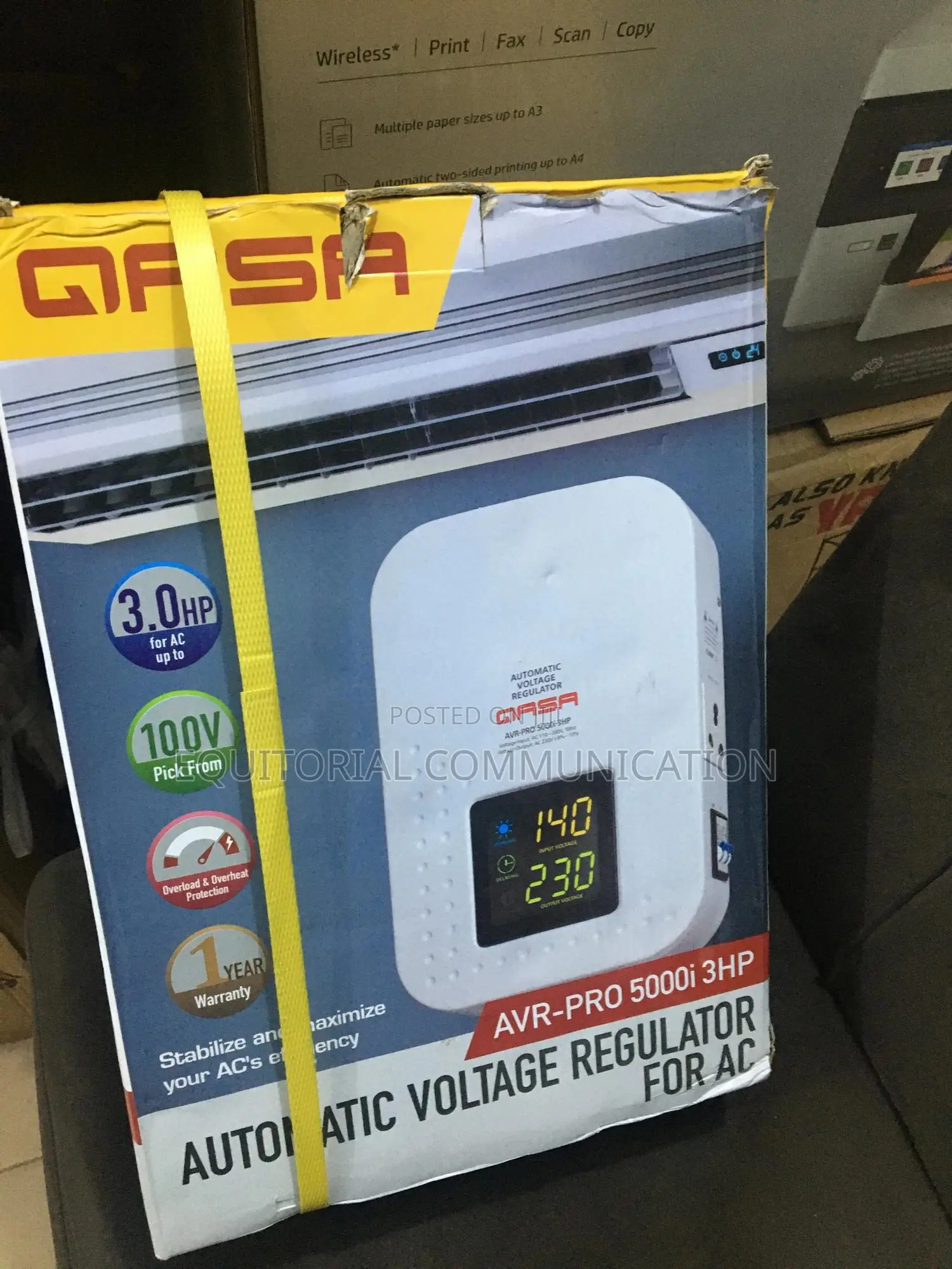 Qasa 5000w Stabilizer With Digital Display – Voltage Control