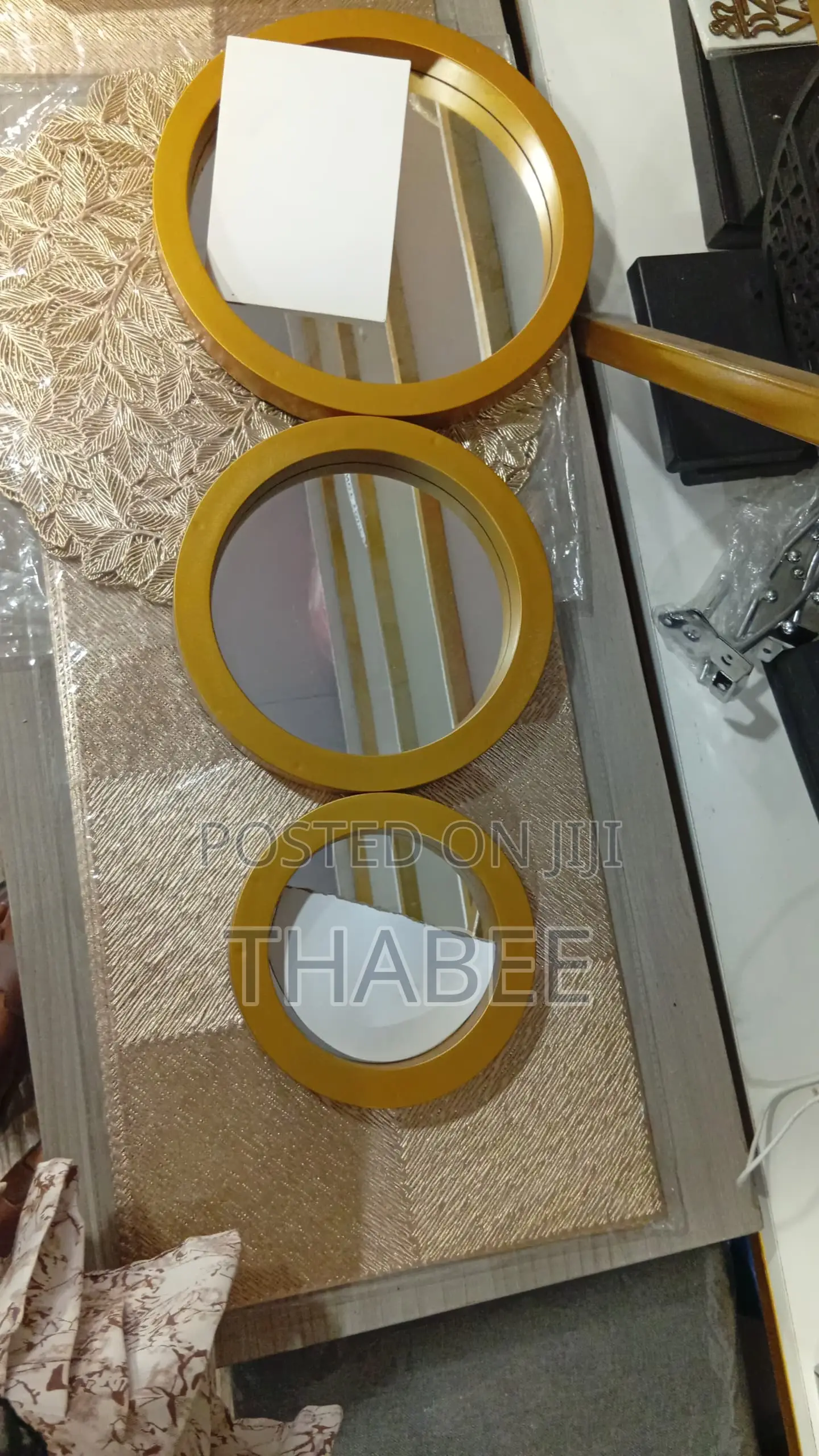 3 in 1 Gold Frame Mirror