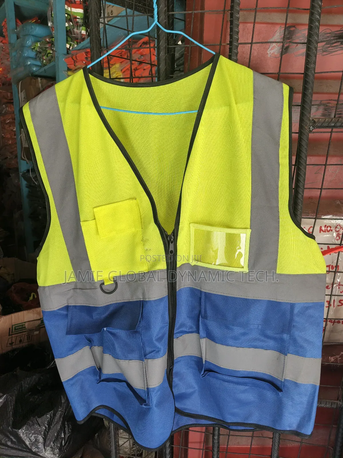 Safety Reflective Jacket With Pocket
