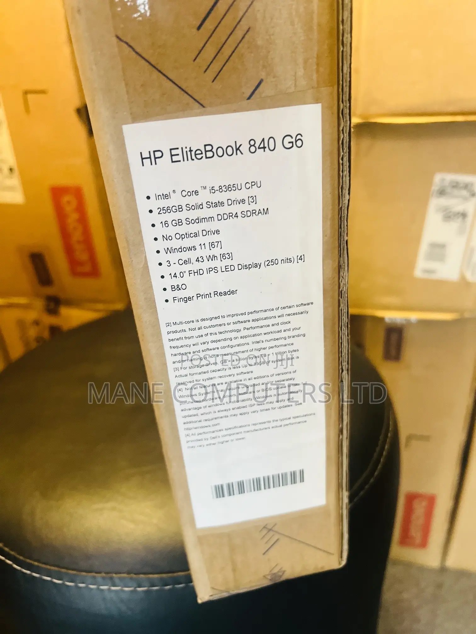 New Laptop HP EliteBook 840 G5 16GB Intel Core I5 SSD 256GB