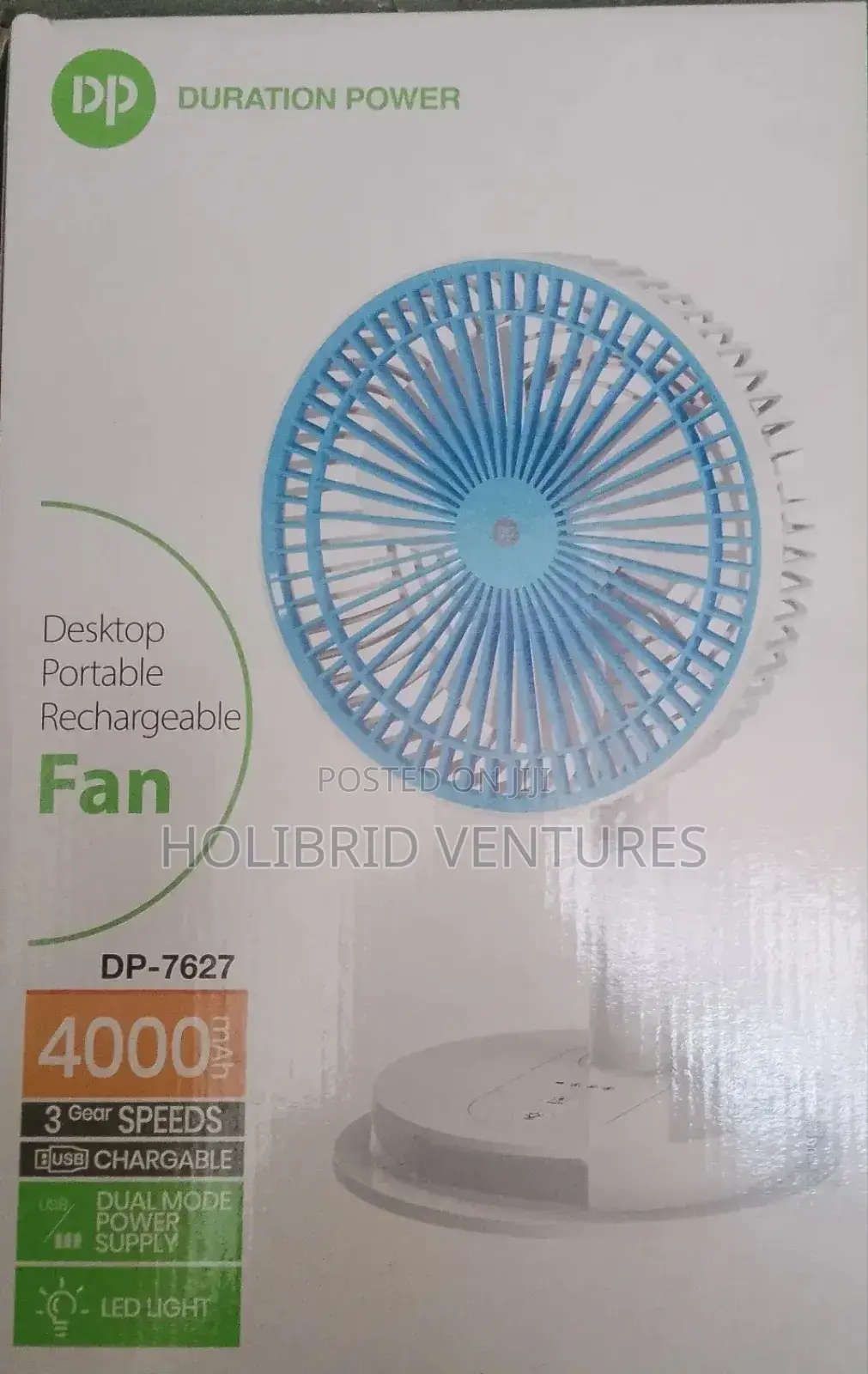 Dp Rechargeable Fan Desktop