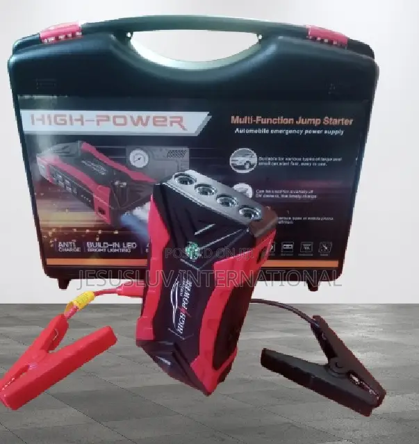 Car Jump Starter Power Supply With Tyre Inflator (4 Usb)
