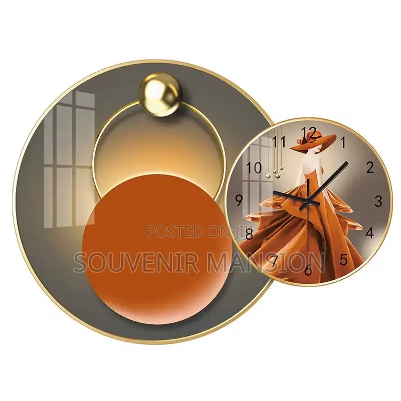 Luxury Gold Wall Clock for Decoration